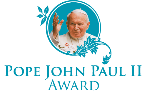 The Pope John Paul II Award logo.